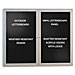 Ghent PA13624BXBK Outdoor Enclosed Letterboards, 1-Door, 3'x2', Aluminum Frame, GHEPA13624BXBK, GHE PA13624BXBK