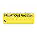 Tabbies 02220 Primary Care Phys. Label, 3'' x 1 250/RL, Yellow, TAB02220, TAB 02220