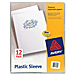 Avery 72311 Plastic Sleeve, Lightweight, Nonstick, 11'' x 8-1/2'', 12/PK, Clear, AVE72311, AVE 72311
