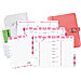Day timer 48434 Starter Set, w/1'' Rings, 2PPM, Desk 5-1/2'' x 8-1/2'', Pink Lthr, DTM48434, DTM 48434