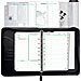 Day timer 44531 Briefcase Binder, w/Zipper, 1''Ring, 7-Ring, 5-1/2'' x 8-1/2'', Black, DTM44531, DTM 44531