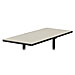 Basyx BTR2460NQP Rectangular Tabletop, No Grommets, 60'' x 24'', Light Gray, BSXBTR2460NQP, BSX BTR2460NQP