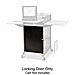 Balt 27517 Presentation Cart, w/CPU Holder, 18'' x 20'' x 47-1/2'', Gray/Black, BLT27517, BLT 27517