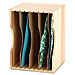 Safco Wood Stackable Sorter - 9.5" x 12.75" x 9.25" - 5 Compartment(s) - Wood - Mahogany