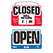 U.S. Stamp & Sign 9385 Will Return Sign, w/ Dial-A-Time, 11'' x 8'', Red/White, USS9385, USS 9385