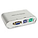Compucessory 10353 2-Port PS/KVM Switch, 15 Pin VGA, Silver, CCS10353, CCS 10353