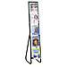 Safco 4111BL Acrylic Literature Display, 5-Pockets, 12'' x 21-1/2'' x 65-3/4'', CL, SAF4111BL, SAF 4111BL