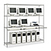 Safco 5231SL Management System, 72'' x 29'' x 73'', Gray, SAF5231SL, SAF 5231SL