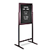 Ghent ZPB13630BBK Standing Message Center, w/Gothic Letters, 30'' x 36'' x 68'', DBZE, GHEZPB13630BBK, GHE ZPB13630BBK