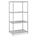 Safco 5288GR Starter Unit, 4 Shelves/4 Post, 1000lb p/ Shelf, 36'' x 24'' x 72'', GY, SAF5288GR, SAF 5288GR