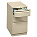 HON 18730KL Mobile Pedestal, Box/Box/File, 15'' x 28-7/8'' x 28'', Putty, HON18730KL, HON 18730KL