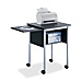 Safco 1873BL Machine Stand, w/ Slide Away Shelf, 23'' x 19-1/2'' x 28-1/2'', BK, SAF1873BL, SAF 1873BL
