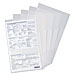 Smead 85781 Poly Project Jackets, Open Top/Side, 9-1/4'' x 14-5/8'', 5/PK, Clear, SMD85781, SMD 85781