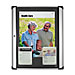 Quartet ERB32A Magnetic Bulletin Board, Aluminum Frame, 3'x2', Black/Silver, QRTERB32A, QRT ERB32A