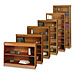 Safco 1501MO 2-Shelf Bookcase, 100 lb Capacity, 36'' x 12'' x 30'', Medium Oak, SAF1501MO, SAF 1501MO