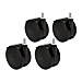 HON CASTS4P Workstation Caster Kit, 2 Locking/2 Nonlocking, 4''Dia, 4/PK, BK, HONCASTS4P, HON CASTS4P