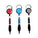 Baumgartens 68500 Quick Clip Reel With Pen, Extends 30'', Black Ink/Asst Barrels, BAU68500, BAU 68500