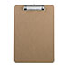 Sparco 20894 Hardboard Clipboard, w/Rubber Grips, 9'' x 12-1/2'', Brown, SPR20894, SPR 20894