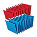 Globe Weis HF20BLU Hanging Accordion Folder, 1/5'' Tabs Included, Letter, 2/BX, BE, GLWHF20BLU, GLW HF20BLU