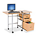 Balt 89904 Fold-N-Stow, Full Size Desk, 41-3/4'' x 20'' x 29-3/4'', Teak, BLT89904, BLT 89904