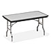 Iceberg 65112 Folding Table, 60'' x 30'' x 29'', Charcoal/Chrome Legs, ICE65112, ICE 65112