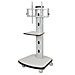 Balt 27542 Mobile LCD Stand, w/4''Casters, 1of2, 30-1/2'' x 29-1/2'' x 66-1/2'', GY, BLT27542, BLT 27542