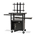 Balt 27530 LCD Cart, Height Adjustable, Box 1 of 2, 24'' x 18'' x 62'', Black, BLT27530, BLT 27530
