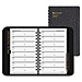 At-A-Glance Telephone and Address Book - 4.875" x 8" - Leather Cover - Black