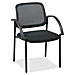 Lorell 60472 Guest Chairs, Mesh Seat, 24'' x 23-1/2'' x 32-3/4'', Black, LLR60472, LLR 60472