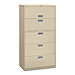 HON 675LL 5 Drawer Lateral File W/Lock, 30'' x 19-1/4'' x 67'', Putty, HON675LL, HON 675LL
