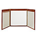 Bi-silque Visual CAB00000011 4-in-1 Presentation Cabinet, 2-1/4'' x 47-1/4'' x 47-1/4'', Cherry, BVCCAB00000011, BVC CAB00000011