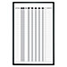 Bi-silque Visual GA0338185 Magnetic/Dry-Erase Board, 36 Vertical Rows, 2'x3', Aluminum Frm, BVCGA0338185, BVC GA0338185