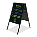 Bi-silque Visual DKT30505042 Wet-Erase Board, No Smudging, 1'' x 24'' x 47'', Black, BVCDKT30505042, BVC DKT30505042
