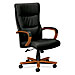 Basyx VL844HSP11 Executive High-Back Lthr Chair, 27'' x 35'' x 45-1/2'', Bourbon CY, BSXVL844HSP11, BSX VL844HSP11