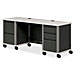 HON LT267223CT6S Double Pedestal Mobile Metal Desk, 72'' x 26'' x 29-1/2'', CCL, HONLT267223CT6S, HON LT267223CT6S