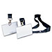 Durable 8217-19 Badge Holder w/ 17'' Necklace Loop, 3-3/4'' x 2-5/16'', 10/BX, Clear, DBL821719, DBL 8217-19