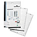 Durable 1455-02 Badges, Black Inserts, White, Micro-Perforated, 200/PK, WE, DBL145502, DBL 1455-02