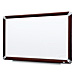 3M M2418FMY Dry-Erase Board, Melamine, 2'x1-1/2'', Mahogany Frame, MMMM2418FMY, MMM M2418FMY