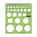 Staedtler 977110 Combo Circle Template, 45 Circles, Assorted Size, Green, STD977110, STD 977110
