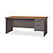 Lorell 67151 Double Pedestal Desk, 72'' x 36'', Cherry/Charcoal, LLR67151, LLR 67151