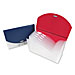 C Line 48205 Expanding File w/ V-Cut, 13-Pckts, Holds 350 Sheets, Blue/Clear, CLI48205, CLI 48205