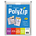 Itoya  l PZ60CR Polyzip Envelope, Archival Safe, Vertical View, 8-1/2'' x 11'', CL, ITYPZ60CR, ITY PZ60CR