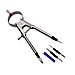 Charles Leonard 77800 Bow Compass, Interchangeable Lead/Ink Pen, 1/PK, LEO77800, LEO 77800