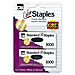 Charles Leonard 80262 Standard Staples, Chisel Point, 1000/PK, Colored, LEO80262, LEO 80262