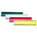 Charles Leonard 80640 Ruler, 6'', Beveled Edges, Plastic, Assorted, LEO80640, LEO 80640
