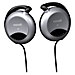 Maxell 190561 Stereo Ear Clips, 3.5mm Plug, 4' Rubber Cord, Black, MAX190561, MAX 190561