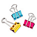 Baumgartens 29710 Mini Binder Clip, 1/2'', 12/PK, Metallic Assorted, BAU29710, BAU 29710
