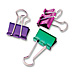 Baumgartens 29720 Binder Clip, Small, 3/4'', 8/PK, Metallic Assorted, BAU29720, BAU 29720