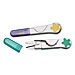 Baumgartens 29779 Scissors Tub, w/ Locking Top, 25/DS, Assorted, BAU29779, BAU 29779