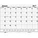 House of Doolittle 126 Desk Pad Refill, for 124, 12 Month, Jan-Dec, 22'' x 17'', BK, HOD126, HOD 126